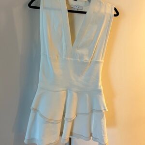 IRO Cream Sleeveless Ruffle Dress